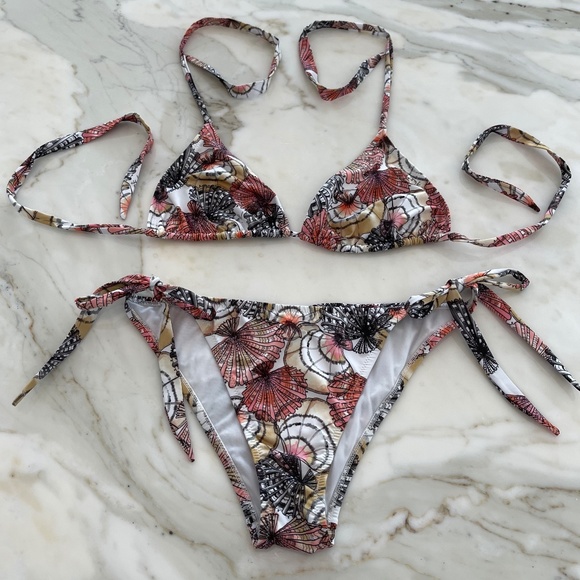 EMILIO PUCCI WHITE MULTI BIKINI SIZE IT 42 / US 8 NWOTS! - Picture 4 of 16